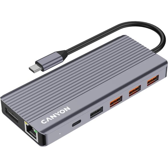 CANYON διανομέας DS-16 13σε1 4k USB-C Γκρι