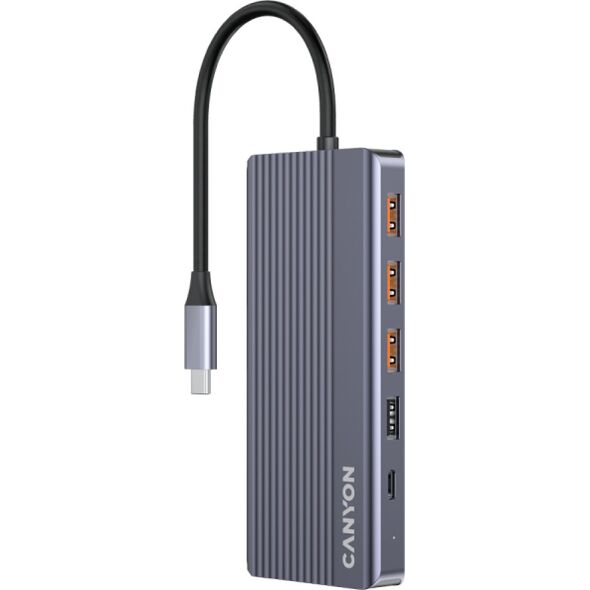 CANYON διανομέας DS-16 13σε1 4k USB-C Γκρι