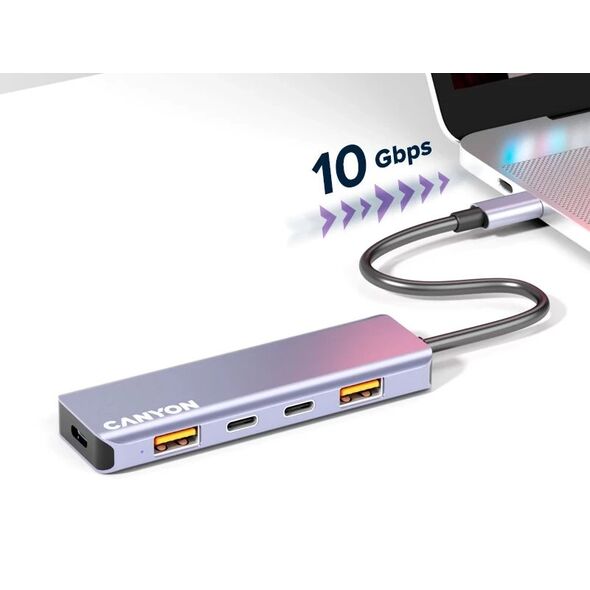 CANYON hub DS-18 5in1 USB-C Grey
