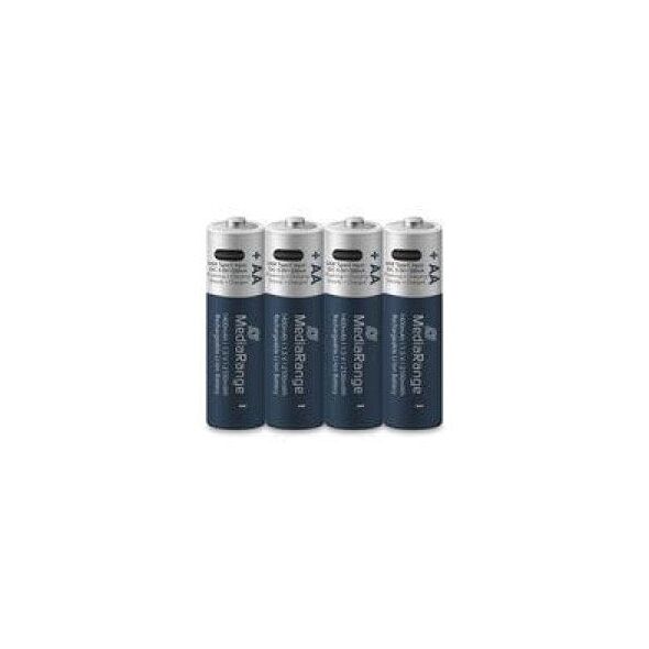 ΕΠΑΝΑΦΟΡΤΙΖΟΜΕΝΗ ΜΠΑΤΑΡΙΑ LI-ION AA 1.5V/1400MAH 4P MRBAT161 MEDIARANGE
