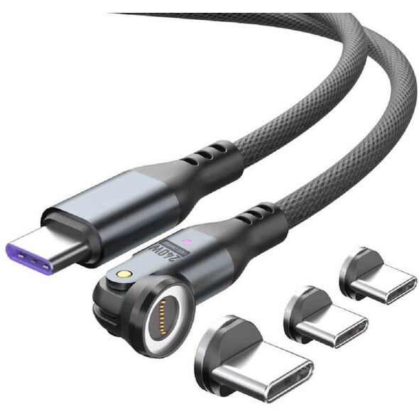 4smarts USB-C 540° Μαγνητικό Σετ Καλωδίων GravityCord 240W 1,8m