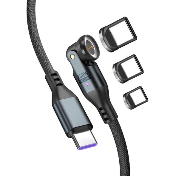 4smarts USB-C 540° Μαγνητικό Σετ Καλωδίων GravityCord 240W 1,8m