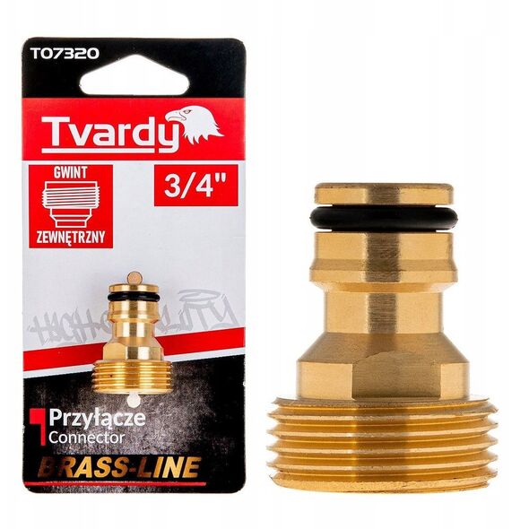 Σύνδεσμος με εξωτερικό σπείρωμα 3/4" BRASS-LINE (10/80)