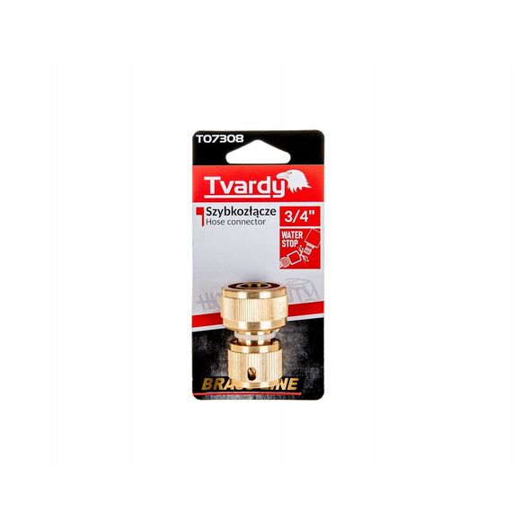 Ταχυσύνδεσμος 3/4" με στοπ BRASS-LINE (10/80)