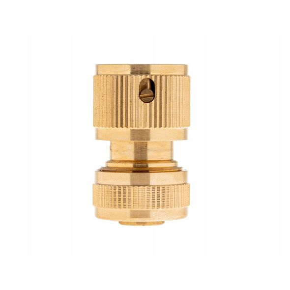 Ταχυσύνδεσμος 1/2" με στοπ BRASS-LINE (10/80)