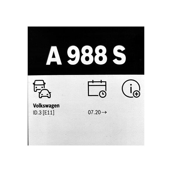 Bosch Aerotwin Flatblade σετ υαλοκαθαριστήρων A988S