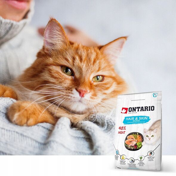 ONTARIO Cat Hair & Skin 2kg (Μαλλί και δέρμα)