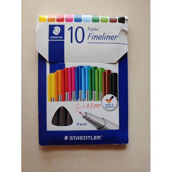 STAEDTLER Fineliner triplus rPP, 10 τεμάχια