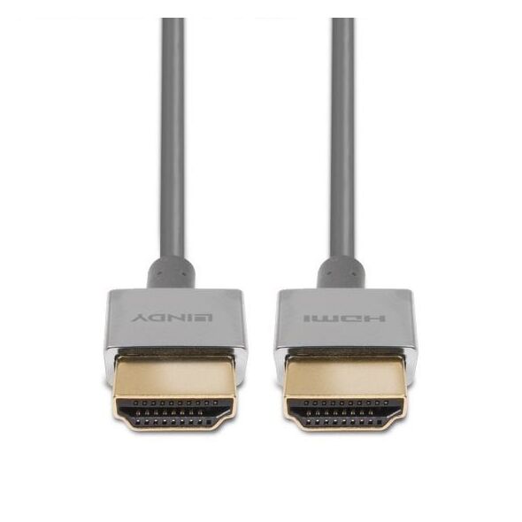 Καλώδιο Lindy HDMI Υπερυψηλής Ταχύτητας Slim 0.5m