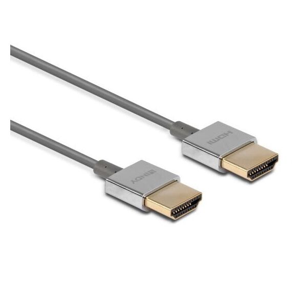 Καλώδιο Lindy HDMI Υπερυψηλής Ταχύτητας Slim 0.5m