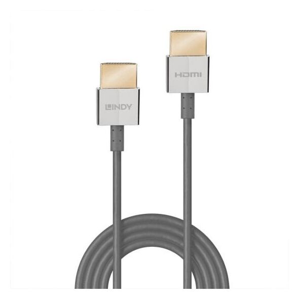 Καλώδιο Lindy HDMI Υπερυψηλής Ταχύτητας Slim 0.5m