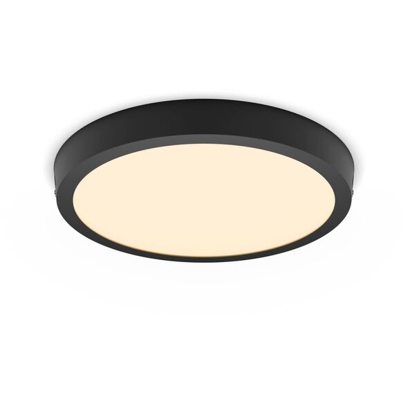 Επιφάνεια LED πάνελ PHILIPS MAGNEOS, 20W, 2700K, 1900lm, στρογγυλό σχήμα, μαύρο χρώμα, o26.8xh2.8cm