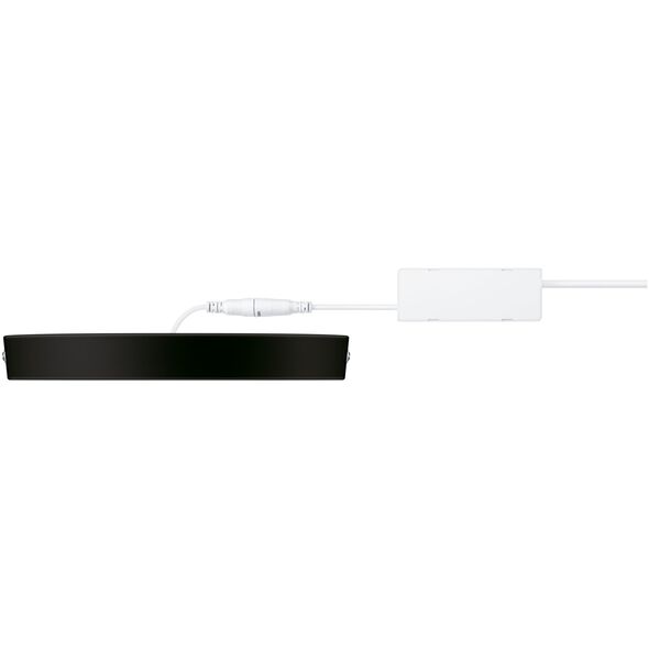 Επιφάνεια LED πάνελ PHILIPS MAGNEOS, 12W, 2700K, 1150lm, στρογγυλό σχήμα, μαύρο χρώμα, o21xh2.8cm