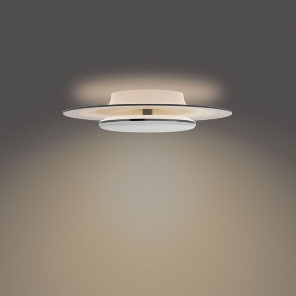 Φωτιστικό οροφής LED PHILIPS GARNET, 30W, 2700K, 3100 lm, μαύρο/λευκό, 40 x 8.9 cm