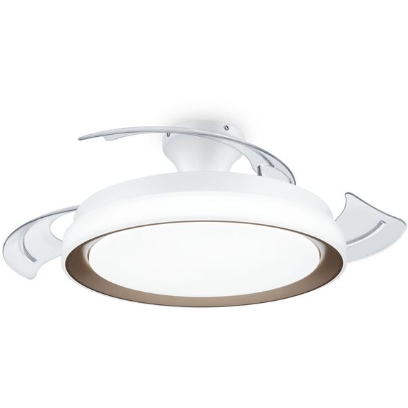Φωτιστικό ανεμιστήρας LED PHILIPS BLISS, 35W + 28W, 2700-5500K, 4500 lm, λευκό, με τηλεχειριστήριο, O51 cm