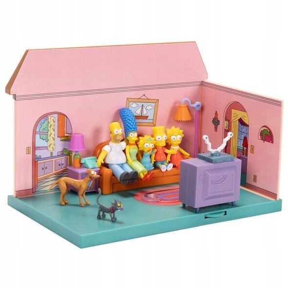 Jakks Pacific The Simpsons 2.5 Inch Playset Simpson's Living Room