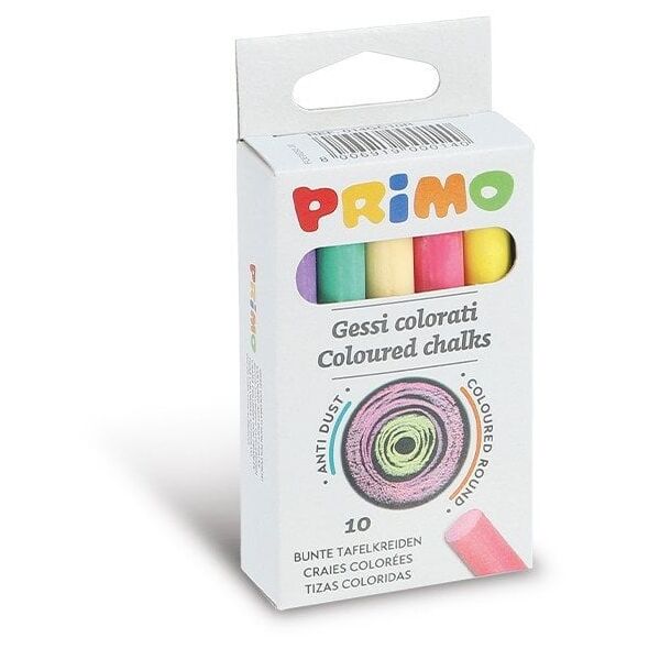 PRIMO 014GC10R, 10 τεμ., Πολύχρωμο, Λευκό, Στρογγυλό, 3 έτη, Αγόρι/Κορίτσι