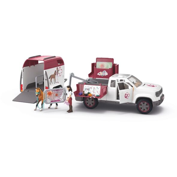 Schleich Κινητή Κτηνιατρική Μονάδα με Τρέιλερ