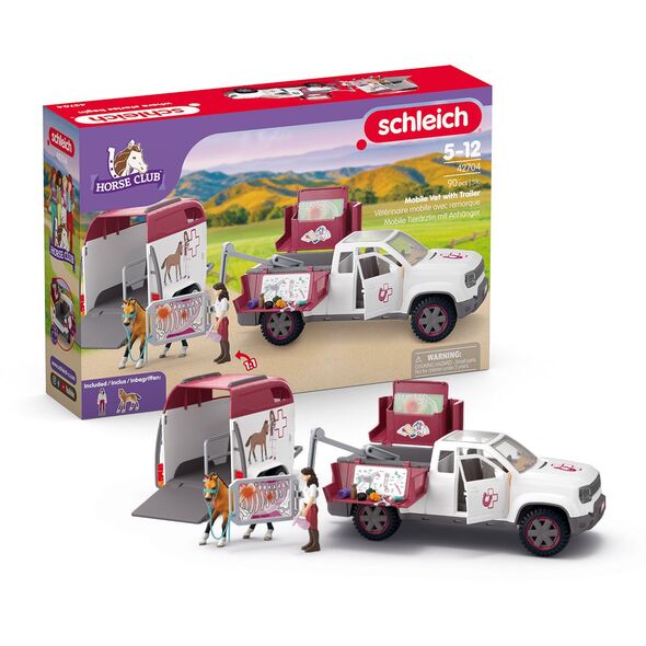 Schleich Κινητή Κτηνιατρική Μονάδα με Τρέιλερ