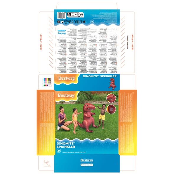 Φουσκωτό ψεκαστήρι νερού BESTWAY DINOMITE, 9 x 79 x 122 cm