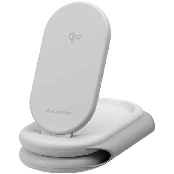 Alogic PackAway 3-σε-1 Qi2 Ασύρματη Βάση Φόρτισης Λευκή
