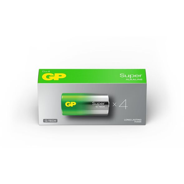 1x4 GP Super Alkaline 1,5V D Mono LR20
