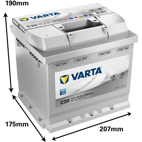 ACCUMULATOR VARTA SD 554400053 C30 54 A