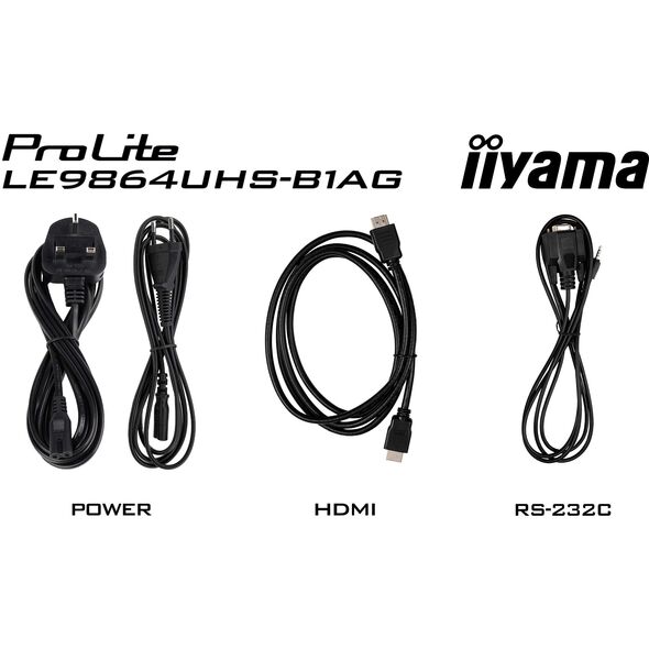 IIYAMA 247.7cm(97,5") LE9864UHS-B1AG 16:9 2xHDMI+USB-C (Αποστολή μέσω μεταφορικής)