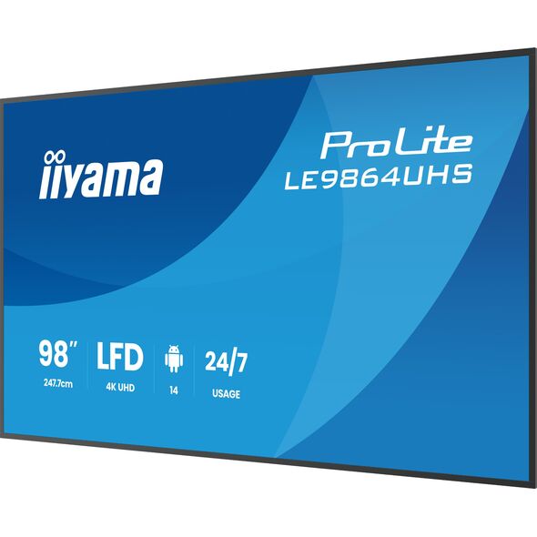 IIYAMA 247.7cm(97,5") LE9864UHS-B1AG 16:9 2xHDMI+USB-C (Αποστολή μέσω μεταφορικής)