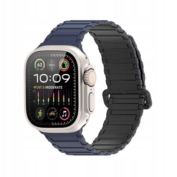 DUX DUCIS λουράκι KJ σιλικόνης για Apple Watch 42 / 44 / 45 / 49 mm μπλε μαύρο