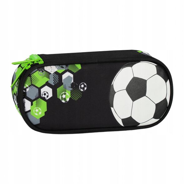 Πορτοφόλι οβάλ με 1 φερμουάρ FOOTBALL GREEN Starpak 12/48