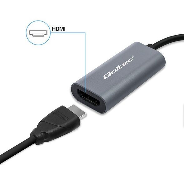 Προσαρμογέας αλουμινίου USB-C σε HDMI 4K | 60Hz | 32AWG