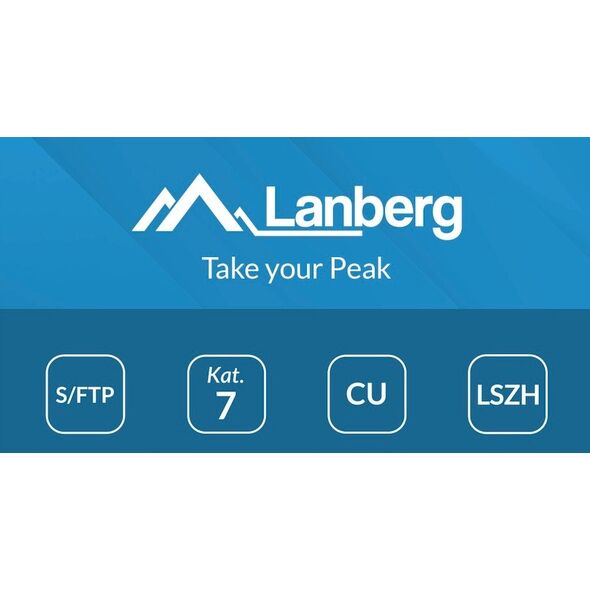 ΚΑΛΩΔΙΟ PATCH KAT.7 S/FTP LSZH CU 20M ΓΚΡΙ FLUKE PASSED LANBERG