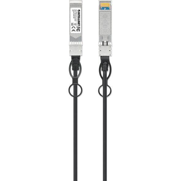 Intellinet Network Solutions INTELLINET SFP+ 10G Passives DAC Twinax-Kabel SFP+ auf SFP+ 2 m HPE-kompatibel Direct Attach Copper AWG 30 schwarz