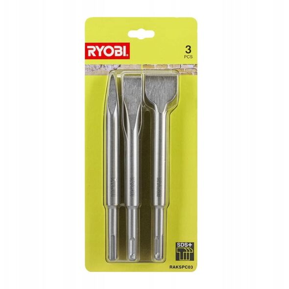 Σετ καλεμιών RYOBI RAKSPC03, SDS-plus, 3 τεμ.