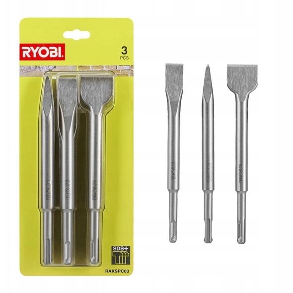 Σετ καλεμιών RYOBI RAKSPC03, SDS-plus, 3 τεμ.