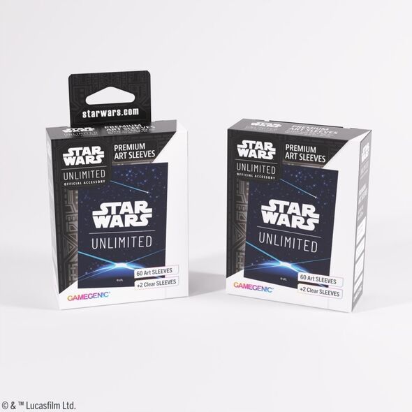 Gamegenic: Star Wars Unlimited - Premium Art Sleeves - Πίσω Μέρος Κάρτας Μπλε
