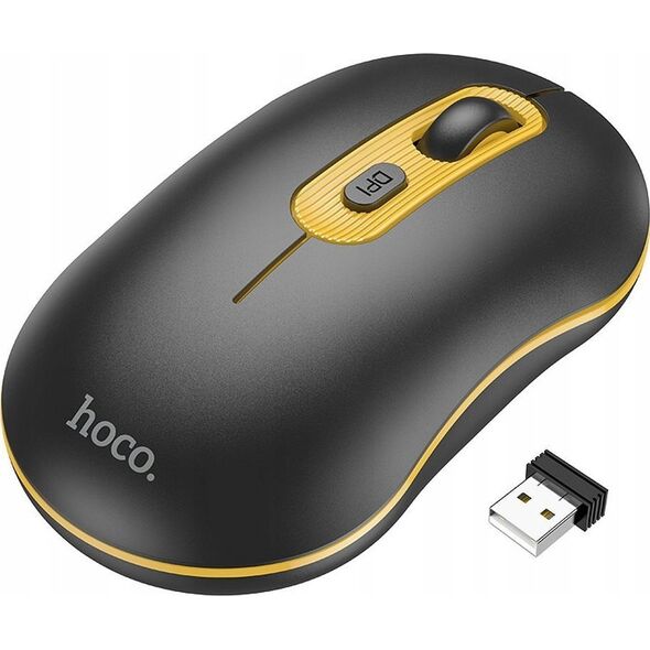 Hoco HOCO mysz komputerowa bezprzewodowa 2,4G 1600 dpi GM21 czarna