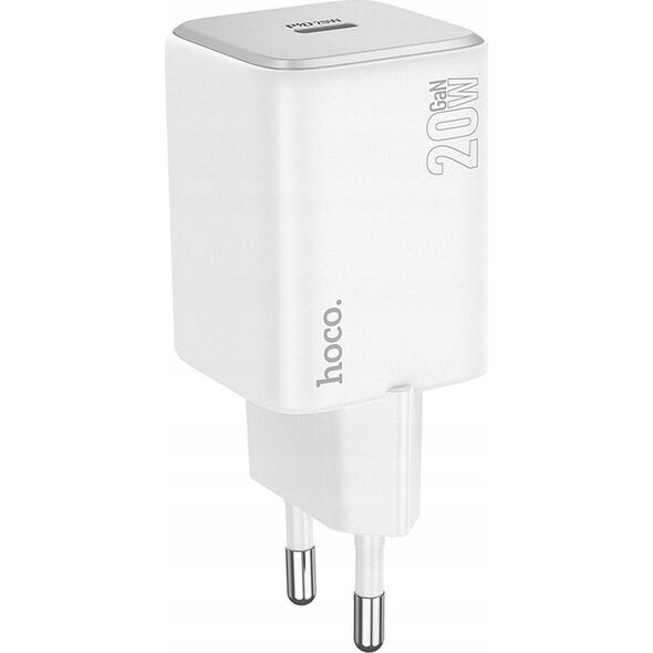 Ładowarka Hoco HOCO ładowarka sieciowa Typ C QC PD 20W N40 biała