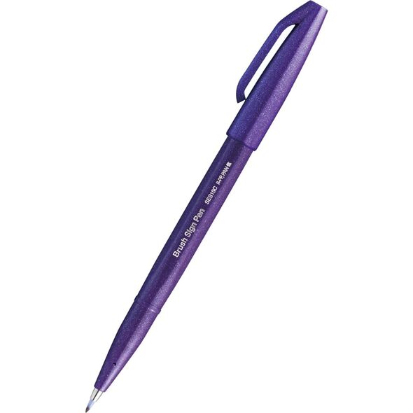 Πινέλο Pentel Brush Sign Pen SES15C μωβ