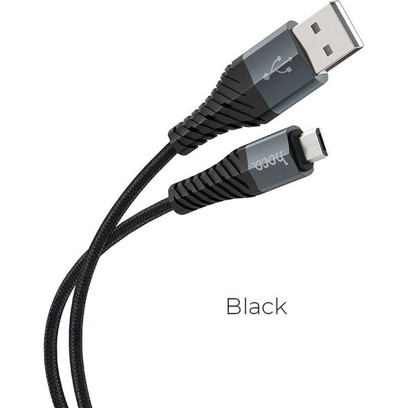 Kabel USB Partner Tele.com HOCO kabel USB - Micro COOL X38 1 metr czarny
