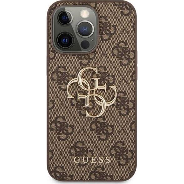 Guess Etui Guess GUHCP13L4GMGBR Apple iPhone 13 Pro brązowy/brown hardcase 4G Big Metal Logo