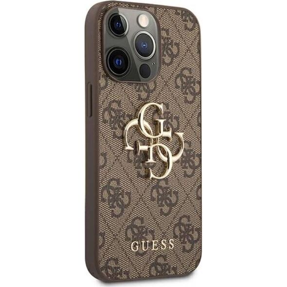 Guess Etui Guess GUHCP13L4GMGBR Apple iPhone 13 Pro brązowy/brown hardcase 4G Big Metal Logo