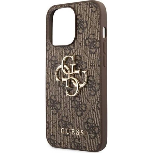 Guess Etui Guess GUHCP13L4GMGBR Apple iPhone 13 Pro brązowy/brown hardcase 4G Big Metal Logo