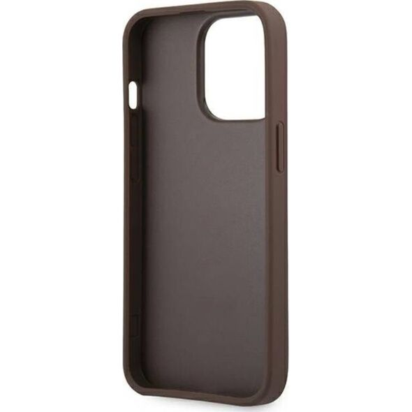 Guess Etui Guess GUHCP13L4GMGBR Apple iPhone 13 Pro brązowy/brown hardcase 4G Big Metal Logo