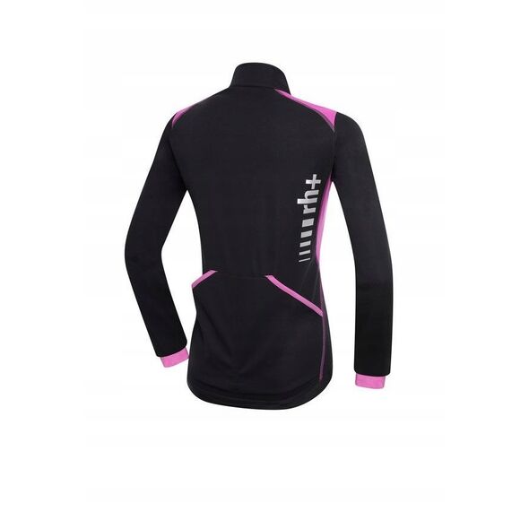 Γυναικείο ποδηλατικό μπουφάν RH+ Spirit W BLACK-DEEP PINK - L