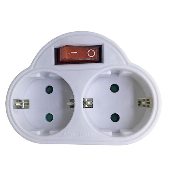 [Product / Manufacturer] Bcr1145 Bormann Bcr1145 Aντάπτορας Πρίζας 2 Σούκο με Διακόπτη 066316 έως 12 Άτοκες Δόσεις