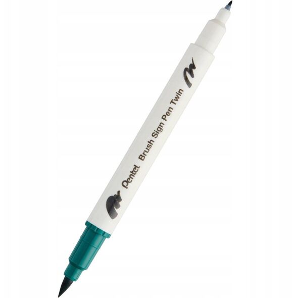 Pisaki pędzelkowe Pentel Brush Sign Pen Twin SESW3