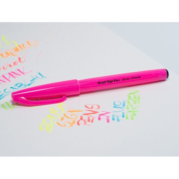 Πινέλο Pentel Brush Sign Pen SES15C φλουό