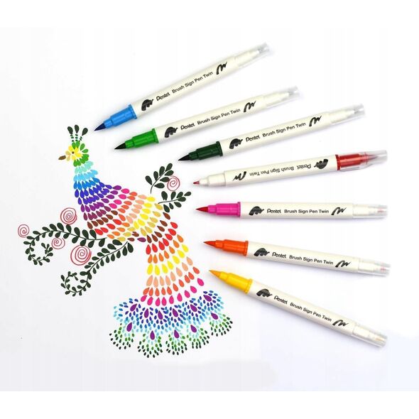 Πινέλο Pentel Brush Sign Pen Twin SESW30